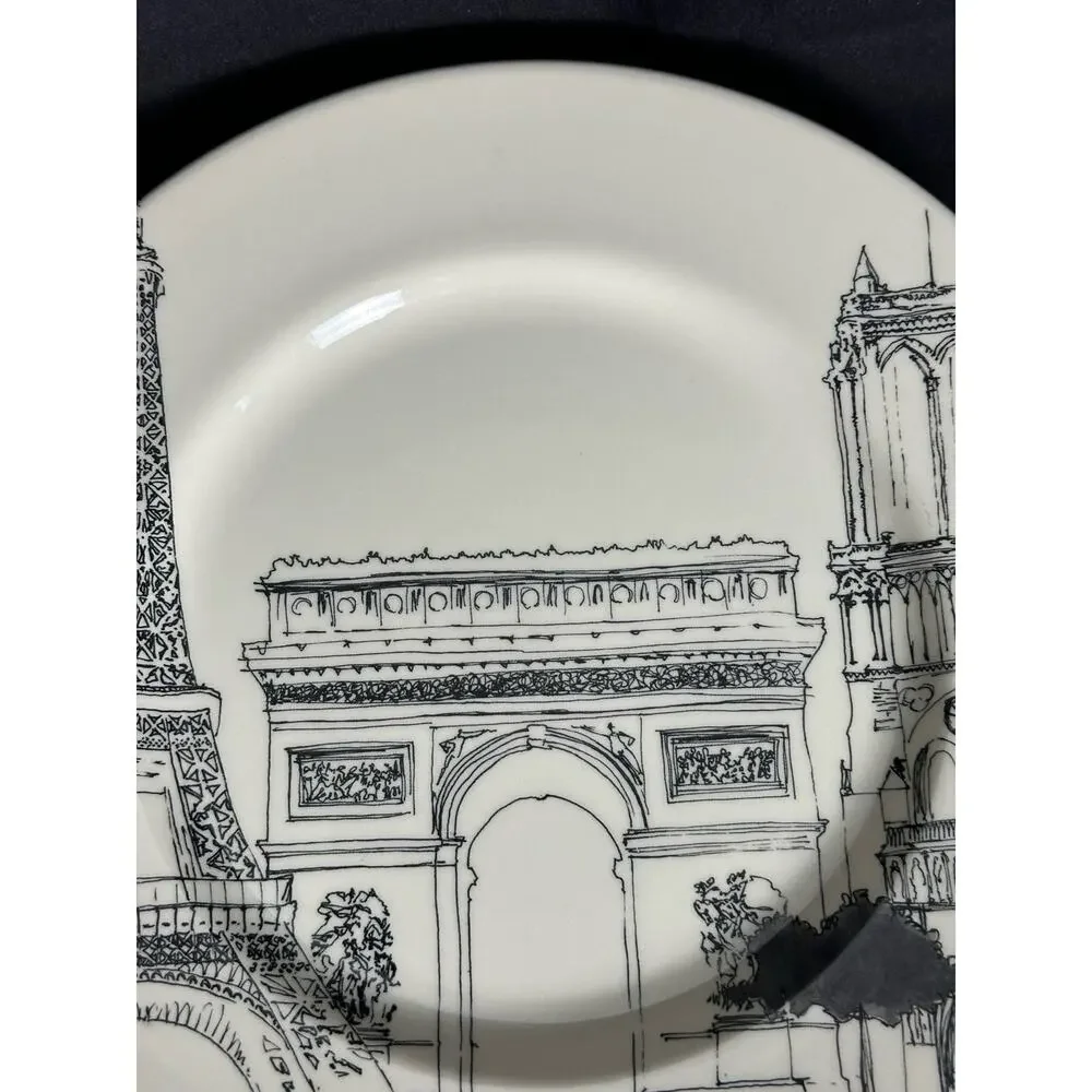 Royal Stafford City Scenes Eiffel Tower Paris Dinner Plate 11